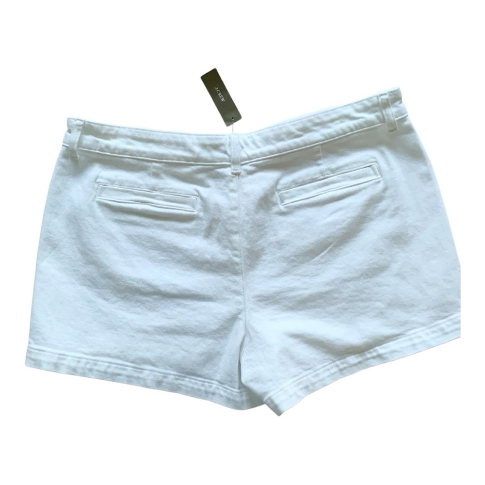 NWT J.Crew Patch-Pocket Denim Short in White Sz 14 BY325 - Picture 7 of 8
